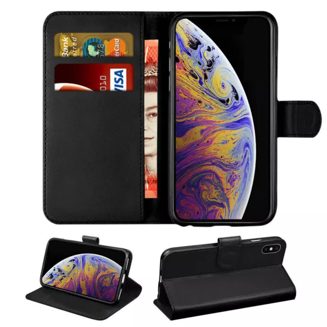 Case For iPhone 11 PRO XS MAX XR X 8 7 6 13 12 + Leather Flip Wallet Stand Cover