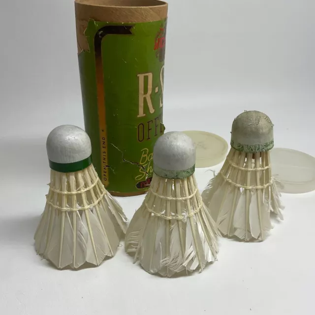 Vintage RSL Official Badminton 3 Shuttlecocks in container Altoona, PA