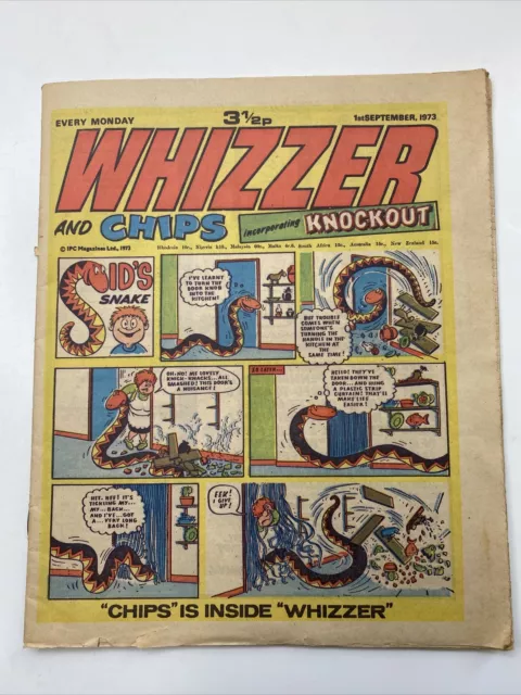 WHIZZER AND CHIPS Comic - 1st September 1973 - Vintage Nostalgic Gift 2