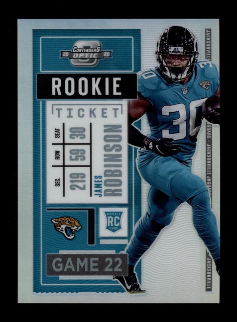 2020 20 Panini Contenders Optic Football James Robinson Rookie Ticket RC #97