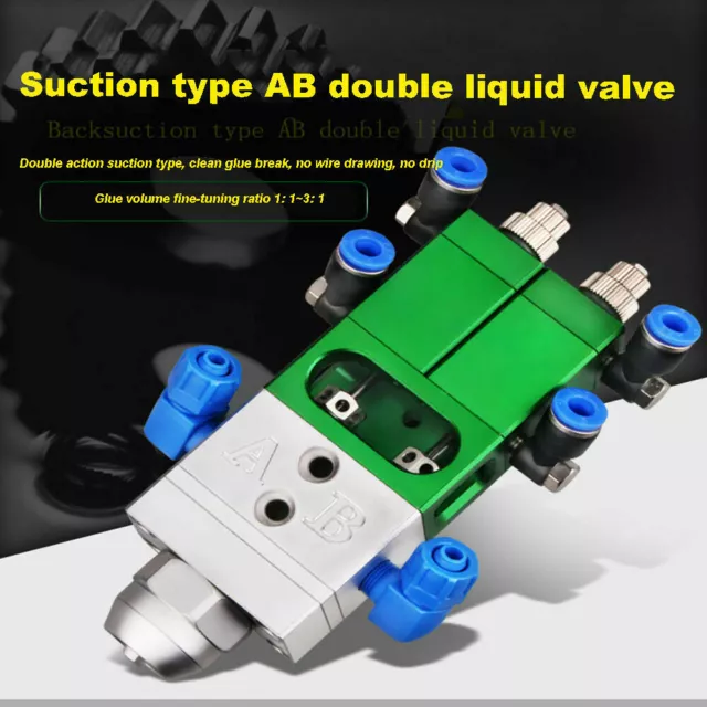 Two-liquid Suction Type Precision Dispensing Valve Dispenser Valve 0.01ML 3MM
