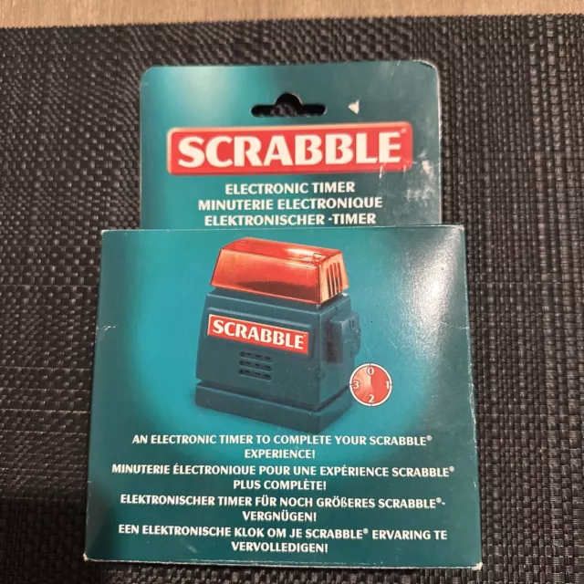 Scrabble Electronic Timer by Tinderbox Games rare vintage