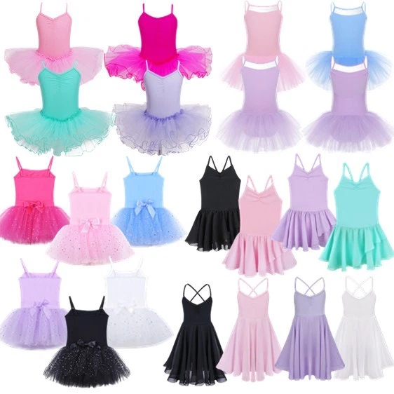 GIRLS KIDS TUTU Ballet Leotard Dance Dress Leotards Latin Gymnastics
