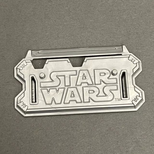 Hasbro LFL Star Wars Sign Silver Gray Replacement Part Piece