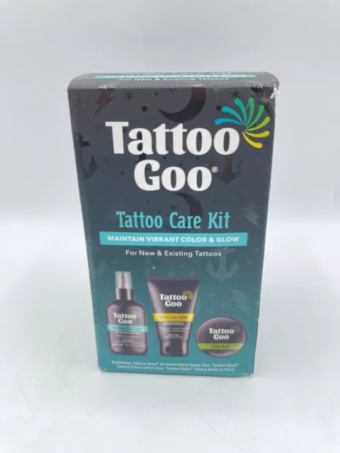 Tattoo Goo Aftercare Kit 3pcs Cleansing Soap Salve Tins Healix Lotion Bs218