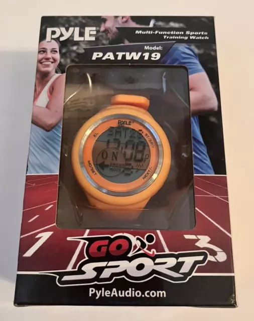 Multifunction Sports Training Wrist Watch - Unisex - Pyle PATW19OR (Orange)