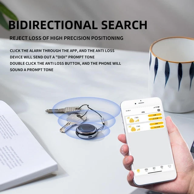 Etiqueta de posicionamiento GPS W8 compatible con Bluetooth 4.0 teclas buscador de niños rastreador de mascotas USB