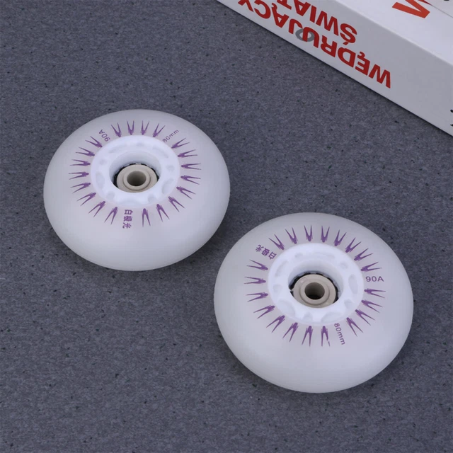 2 Pcs Ruote A Rulli LED Un Raccordo Accessori Per Pattini Ruota Luminosa