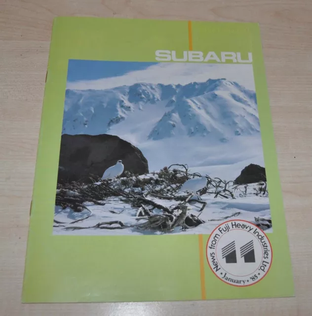 1985 Subaru 11 Magazine Fuji Heavy Industries Brochure Prospekt ENG