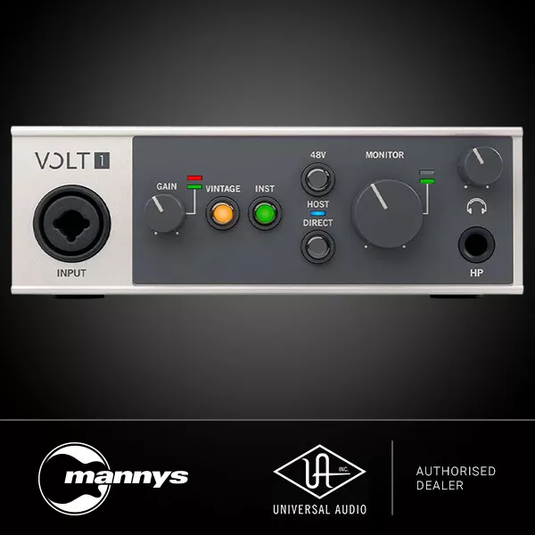 Universal Audio Volt 1 Desktop 1-In/2-Out USB 2.0 Audio Interface