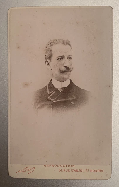 CDV HENRY DE Monnecove Militaire Ambassadeur Russie Nadar EUR 29,00