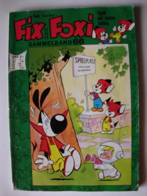 Fix und Foxi Sammelband 66 mit Weihnachten 1970 + Bastelseiten