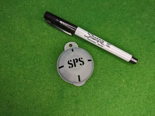 Marcatore linea stencil palla da golf - Personalizza con il tuo testo - Ultra sottile 3