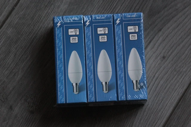 3x Nordlux LED Leuchtmittel Kerze C35 3,5W = 25W E14 matt 250lm warmweiß 2700K