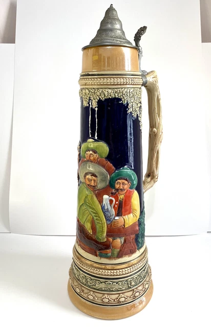 HUGE! 1960’s German Gerz Stein “Drinking Tavern”, Height 21.5” Tall - Marked 4L