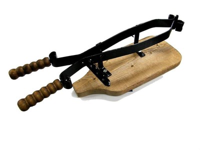 Fermaprosciutto PORTAPROSCIUTTO con cerniera e base in legno Made in UMBRIA 