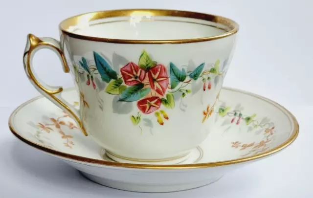 D0502 - Antike Porzellan Tasse von KPM - Blumen & Golddekor - Zepter Marke 2