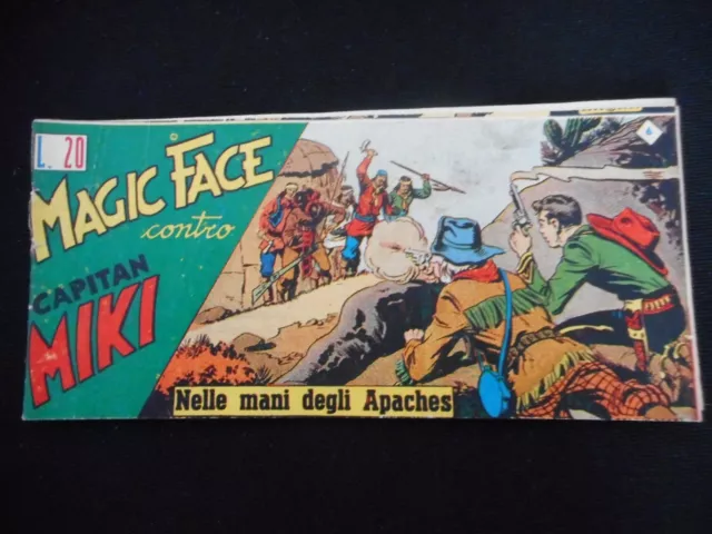 *Capitan Miki Striscia* Ed. Dardo Ii (Seconda) Serie N.6 (1952) Magic Face !!