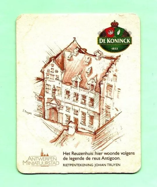 ANCIEN SOUS-BOCK  Bière DE KONINCK coaster bierdeckel beermat