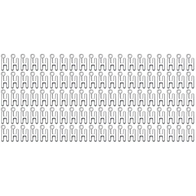 100 pcs Englisch Brief Anhänger Brief Anfänglichen Charme Geldbörse Charme