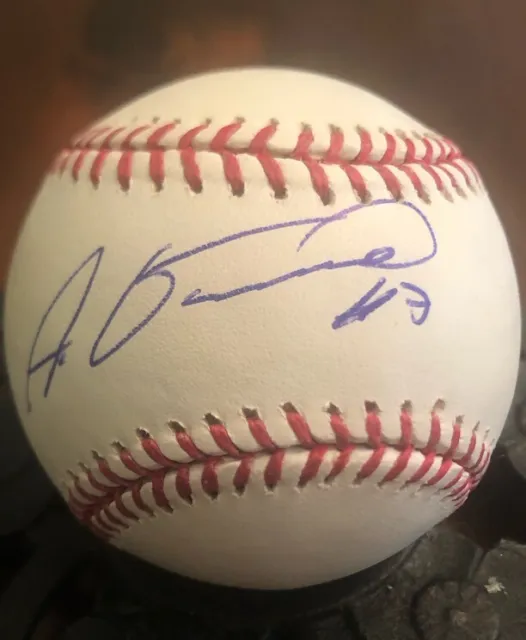 LA Dodgers Alex Guerrero Signed OML Baseball (JSA) JSA Witnessed W894547