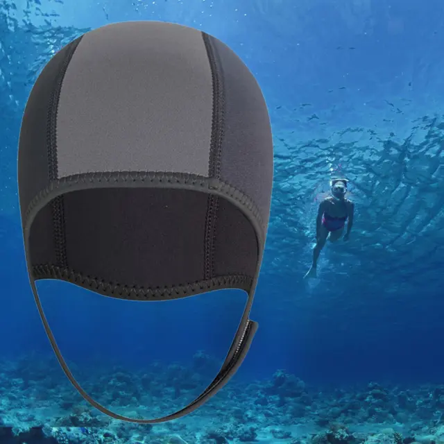 2.5mm Neoprene Scuba Diving Hat Adjustable Swimming Hat Wetsuit Thermal Hood