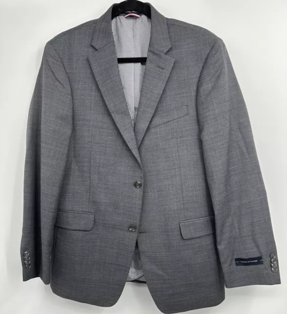 Tommy Hilfiger Gray Blazer Sport coat Suit jacket Wool Blend Size 40R