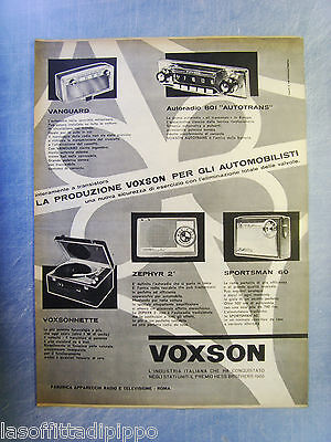 Lautom960-Pubblicita'/Advertising-1960- Voxson Gamma Prodotti