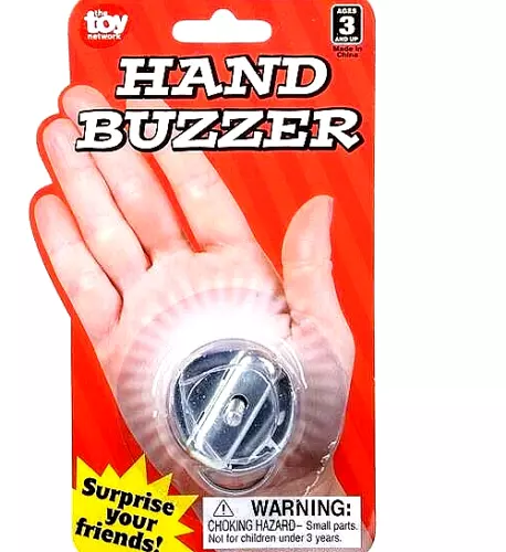 12- Metal Hand Buzzer - Greeting Noise Maker Gag Prank Joke FUN TOY ( 1 dozen)