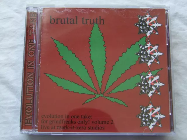 Brutal Truth-"Evolution In One Take: For ..." Cd 1St Press 2009 Limited Edition