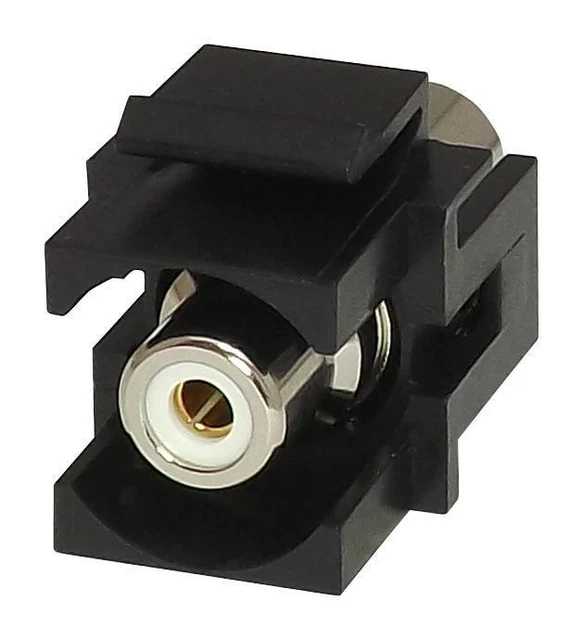 TUK - KRCAWHBK - Rca Connecteur Keystone Raccord, Blanc / Noire EUR 9 ...