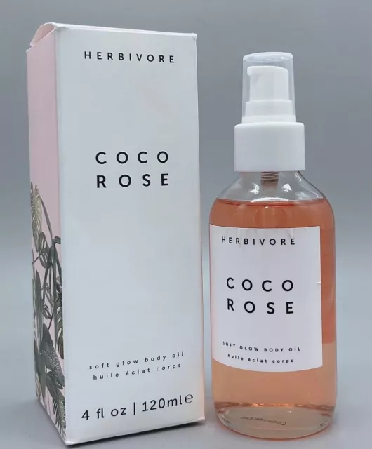 Herbivore Coco Rose Soft Glow Body Oil 4 fl oz New