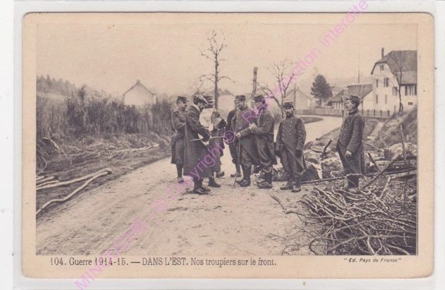 CPA MILITARIA War 1914-15 in the East Our Troops on the Front