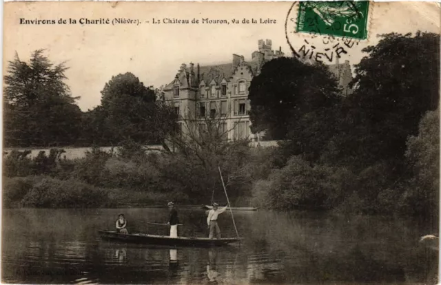 CPA AK Env. de la CHARITÉ - Le Chateau de Mouron vu de la. (456574)