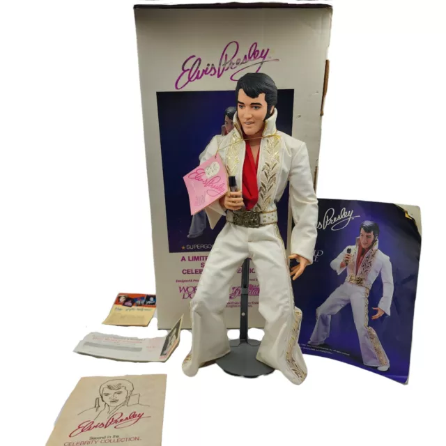 Vintage 1984 Elvis Presley Burning Love 21" Vinyl World Doll Collection w/ Box