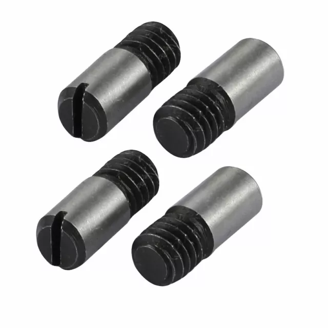 4pcs M6 Fil externe 14mm acier carbone Long dur fendue goupille conique