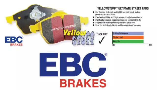 BMW 3-Series E90 E92 E93 4.0 M3 Rear Brake Pads EBC Yellowstuff DP41451R