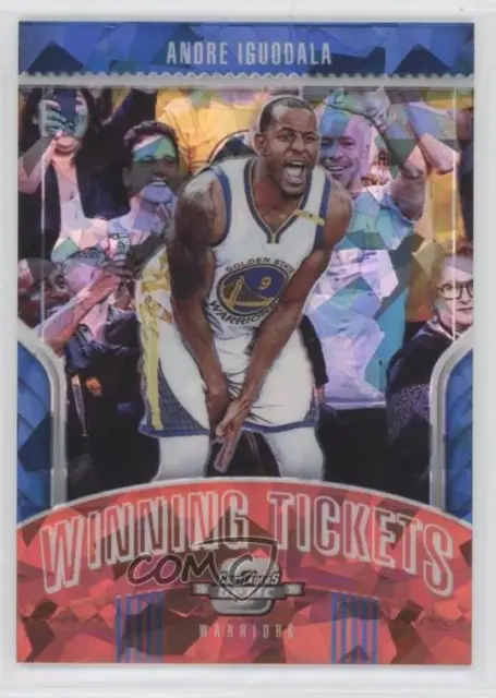 2018 Contenders Optic Winning Tickets Prizms Red Cracked Ice Andre Iguodala #24