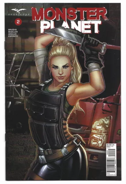 Monster Planet #2 2019 Unread Derlis Santacruz Variant Cover C Zenescope Comics