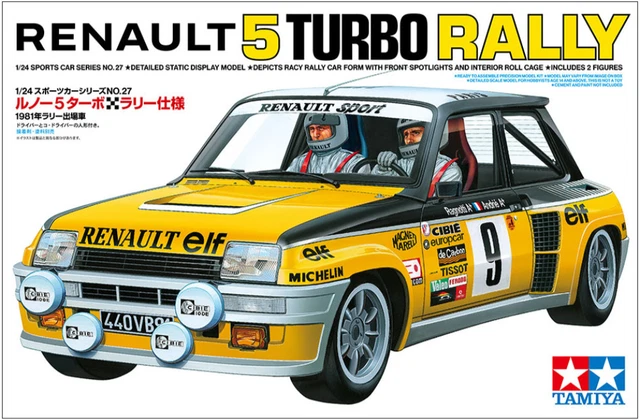 Tamiya 24027 Renault 5 Turbo Rally 1/24 | RC AUTA - TAMIYA - PLASTIKOVÉ MODELY - BARVY Tamiya 24027 Renault 5 Turbo Rally 1/24 | RC AUTA - TAMIYA - PLASTIKOVÉ MODELY - BARVY