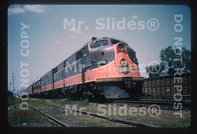 Duplicate Slide IC Illinois Central E6A 4003 & 1 W/Passenger Train