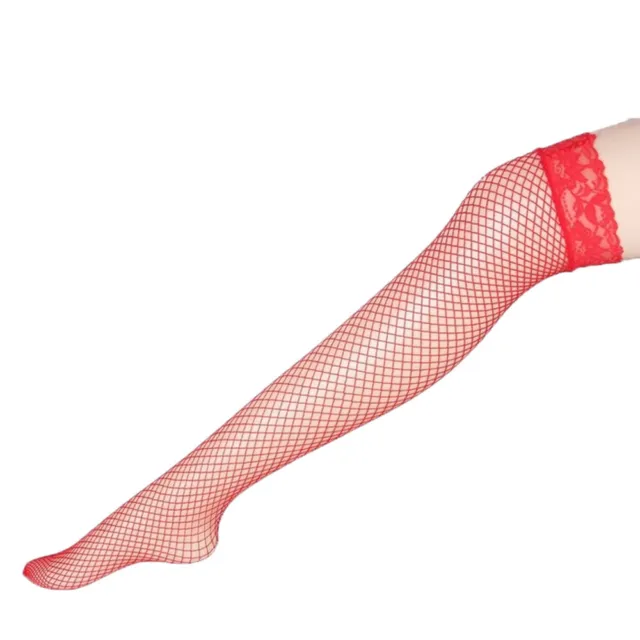 Women Fishnet Thigh High Stockings Lace Negligee Lingerie plus Size Sexy