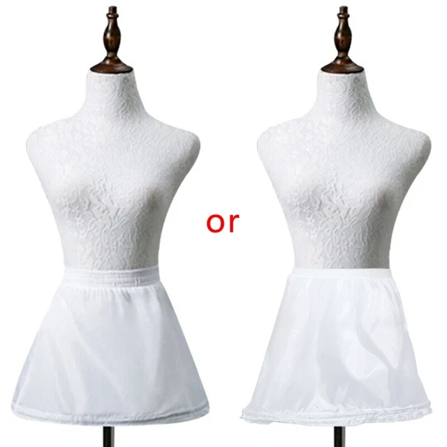 Gonna tutù a bolla bambini ragazza fiore vintage corta sottoveste bianca balletto bubble non