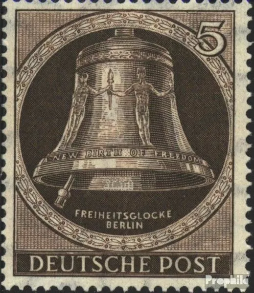 Berlin 75 postfrisch 1951 Freiheitsglocke EUR 2,5