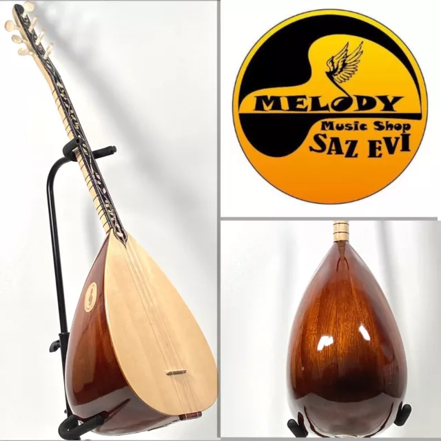 Saz Baglama Profesyonel Maun Con Pick-Up, Mizrap, Saz Teli - Saz Acquisto