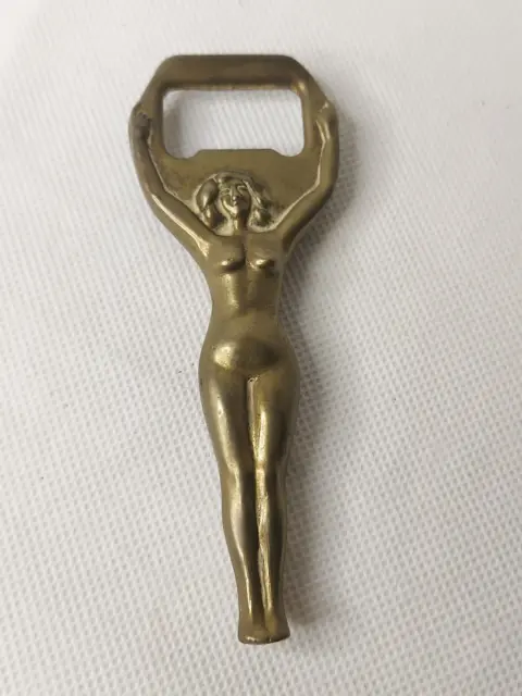 Vintage Brass Naked Lady Bottle Opener