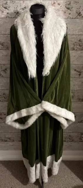 Abito abito con mantello di velluto verde - Grinch mago fantasma del Natale passato