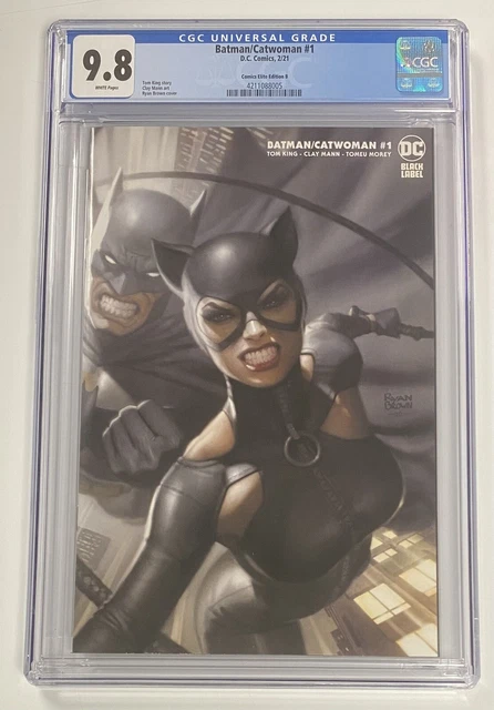 2020 DC Comics Elite | Batman Catwoman #1 Ryan Brown Cover B Variant | CGC 9.8