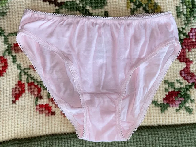 Faded Glory Pink  Panties 8 Junior Bikini Underwear Brief High Waist Bikini