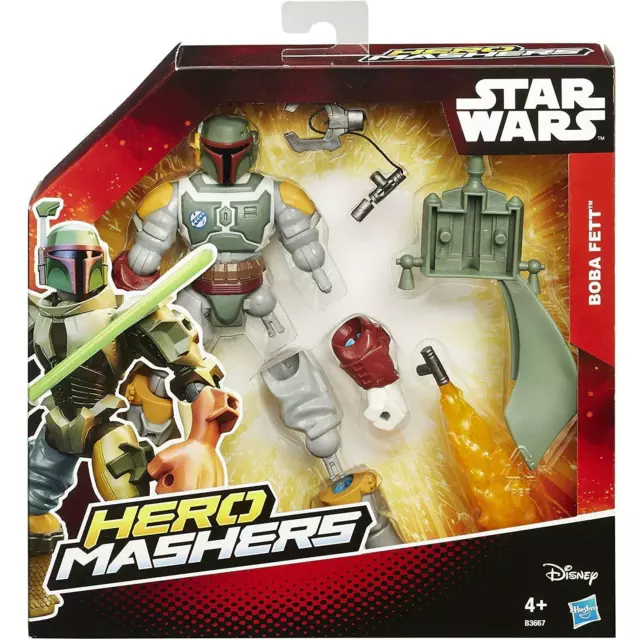 Star Wars Hero Mashers BOBA FETT 6"-inch / 15cm Deluxe Action Figure by Hasbro